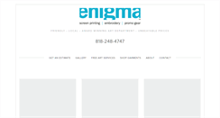 Desktop Screenshot of enigmascreenprinting.com