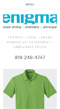 Mobile Screenshot of enigmascreenprinting.com